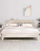vidaXL Нощни шкафчета HAMAR 2 бр бели 40x35x62 см бор масив