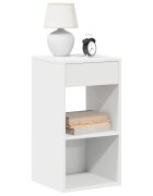 vidaXL Нощни шкафчета с чекмеджета 2 бр бели 35x34x665 см