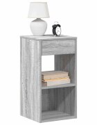 vidaXL Нощни шкафчета с чекмеджета 2 бр сив сонома 35x34x665 см