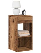 vidaXL Нощни шкафчета с чекмеджета 2 бр старо дърво 35x34x665 см