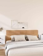 vidaXL Нощни шкафчета за стенен монтаж 2 бр бели 50x36x40 см