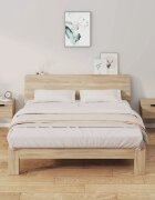 vidaXL Нощни шкафчета за стенен монтаж 2 бр сонома дъб 34x30x20 см