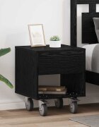 vidaXL Нощно шкафче 2 бр. Черния дъб 405 x 40 x 48 см