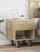 vidaXL Нощно шкафче 2 бр. Сонома дъб 405 x 40 x 48 см