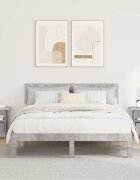 vidaXL Нощно шкафче 2 бр. Циментено сиво 41 x 40 x 45 см