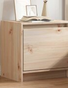 vidaXL Нощно шкафче 40x305x40 см борово дърво масив