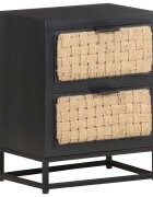 vidaXL Нощно шкафче 40x30x50 см мангово дърво масив