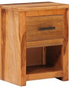 vidaXL Нощно шкафче 40x30x50 см масивно дърво