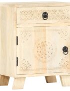 vidaXL Нощно шкафче 40x30x50 см масивно мангово дърво