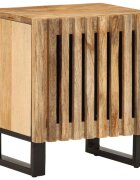 vidaXL Нощно шкафче 40x34x46 см грубо мангово дърво масив