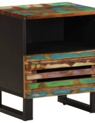 vidaXL Нощно шкафче 40x34x46 см регенерирано дърво масив