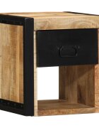 vidaXL Нощно шкафче 40x35x40 cm Масивна груба дървесина Манго