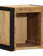 vidaXL Нощно шкафче 40x35x40 cm Масивна груба дървесина Манго