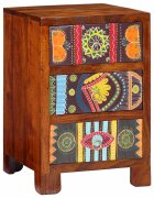 vidaXL Нощно шкафче 40x40x60 cm масивна дървесина акация