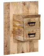 vidaXL Нощно шкафче 60x32x80 cm Масивна груба дървесина Манго