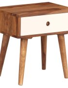 vidaXL Нощно шкафче акациево дърво масив 45x30x45 см
