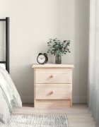 vidaXL Нощно шкафче ALTA 41x35x41 см бор масив