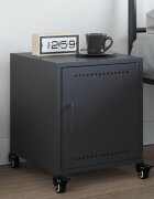vidaXL Нощно шкафче антрацит 36x39x435 см стомана