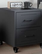 vidaXL Нощно шкафче антрацит 36x39x435 см стомана