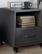 vidaXL Нощно шкафче антрацит 36x39x435 см стомана