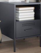 vidaXL Нощно шкафче антрацит 36x39x505 см стомана