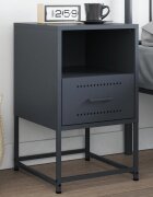 vidaXL Нощно шкафче антрацит 36x39x605 см стомана