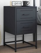 vidaXL Нощно шкафче антрацит 36x39x605 см стомана