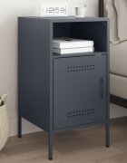 vidaXL Нощно шкафче антрацит 36x39x68 см стомана