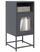 vidaXL Нощно шкафче Антрацит 36x39x78 cm Студено валцувана стомана