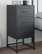 vidaXL Нощно шкафче антрацит 36x39x78 см стомана