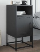vidaXL Нощно шкафче антрацит 36x39x78 см стомана