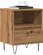 vidaXL Нощно шкафче Artisan Oak 40x35x50 cm Инженерна дървесина