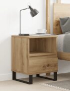 vidaXL Нощно шкафче Artisan Oak 40x35x50 cm Инженерна дървесина