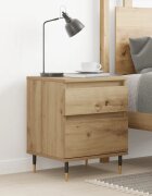 vidaXL Нощно шкафче Artisan Oak 40x35x50 cm Инженерна дървесина