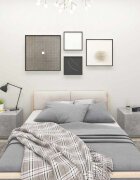 vidaXL Нощно шкафче бетонно сиво 100x35x40 см инженерно дърво