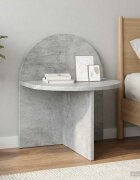 vidaXL Нощно шкафче Бетонно сиво 40 x 355 x 455 см