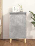vidaXL Нощно шкафче бетонно сиво 40x35x70 см инженерно дърво
