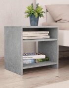 vidaXL Нощно шкафче бетоново сиво 40x30x40 см инженерно дърво