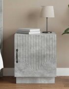 vidaXL Нощно шкафче Бетоново сиво 43 x 345 x 47 см