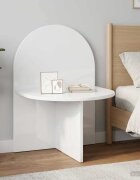 vidaXL Нощно шкафче Бял гланц 48 x 49 x 65 см