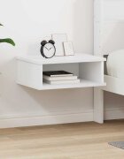 vidaXL Нощно шкафче Бяло 40 x 31 x 15 см Инженерна дървесина