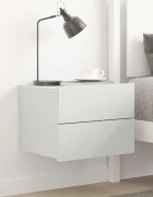 vidaXL Нощно шкафче бяло 40x30x30 см инженерно дърво