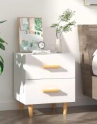 vidaXL Нощно шкафче бяло 40x35x475 см