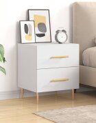 vidaXL Нощно шкафче бяло 40x35x475 см инженерно дърво