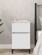 vidaXL Нощно шкафче бяло 40x35x70 см