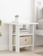 vidaXL Нощно шкафче Бяло 41 x 40 x 45 см Инженерна дървесина