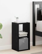 vidaXL Нощно шкафче Черния дъб 255 x 22 x 495 см Инженерна дървесина
