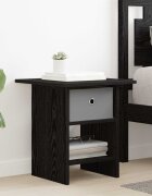 vidaXL Нощно шкафче Черния дъб 41 x 40 x 45 см Инженерна дървесина
