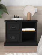 vidaXL Нощно шкафче черно 60x355x45 см