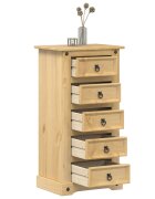vidaXL Нощно шкафче Corona 53x39x103 см бор масив